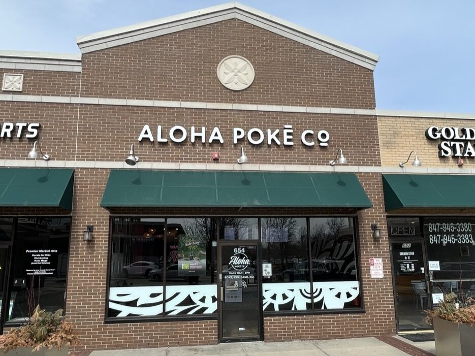 Store front at Aloha Poke Deerfield, IL location